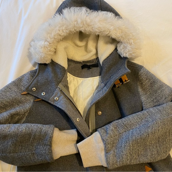 Rag & Bone Winter Coat with removable shearling collar - Picture 4 of 11